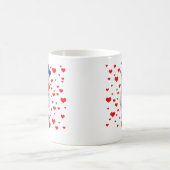 Mug Magique Chèvre Saint-Valentin Coeurs (Centre)