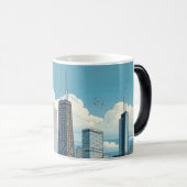 Mug Magique Chicago Skyline Modern (Devant droit)