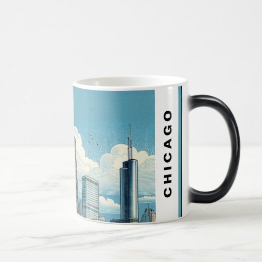 Mug Magique Chicago Skyline Modern (Droite)