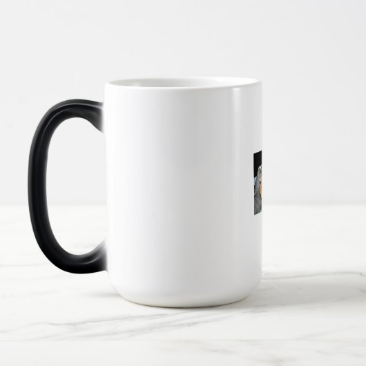 Mug Magique Chien dans l'espace Poméranie Premium (Gauche)