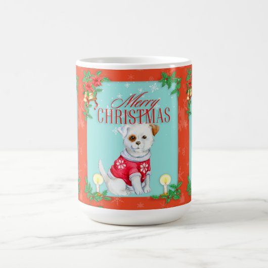 Mug Magique Chien de Noël (Centre)