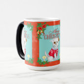 Mug Magique Chien de Noël (Devant gauche)