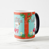 Mug Magique Chien de Noël (Devant droit)