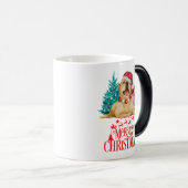 Mug Magique Chien de Noël mignon (Devant droit)
