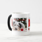 Mug Magique Chien de Noël Terrier Mignonne adorable Fun (Devant gauche)