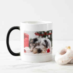Mug Magique Chien de Noël Terrier Mignonne adorable Fun