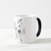 Mug Magique Chien mignon (Devant droit)
