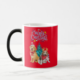 Mug Magique Chiens mignons Noël