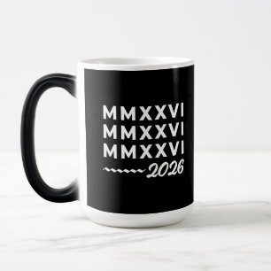 Mug Magique Chiffres romains MMXXVI – 2026 Typographie moderne