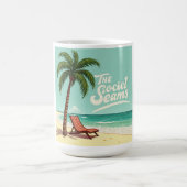 Mug Magique Chill tropical - Palm Tree & Beach Chair T-Shirt (Centre)
