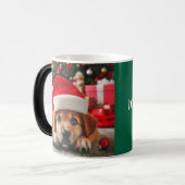 Mug Magique Chiot d'assistance de père Noël (Devant gauche)