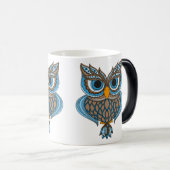 Mug Magique Chouette bleue (Devant droit)
