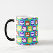Mug Magique Chouette colorée Motif (Gauche)