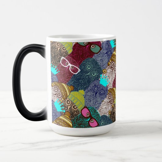 Mug Magique Chouette dans la couronne (Gauche)