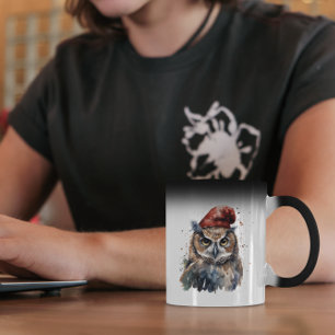 Mug Magique Chouette de Noël