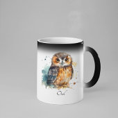 Mug Magique Chouette mignonne en aquarelle