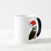 Mug Magique Chouette tachetée père Noël (Devant droit)