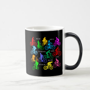 Mug Magique Circuler à vélo drôle coloré élégant