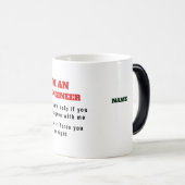 Mug Magique Citation de l'ingénieur Drôle Heat MAGIC (Devant droit)