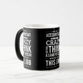 Mug Magique Citation de sarcasme je suis comptable (Devant gauche)