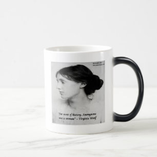 Mug Magique Citation de Virginia Woolf Anonymous Was A Woman