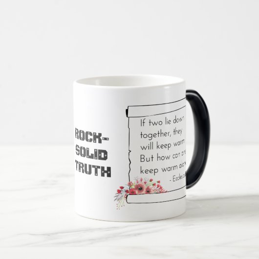 Mug Magique Citation Ecclesiastes (Devant droit)