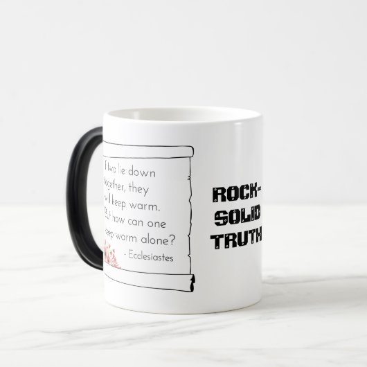 Mug Magique Citation Ecclesiastes (Devant gauche)