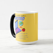 Mug Magique Citation maestro pour enseignant (Devant gauche)