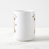 Mug Magique Citation mignonne de chiot (15 oz) (Centre)