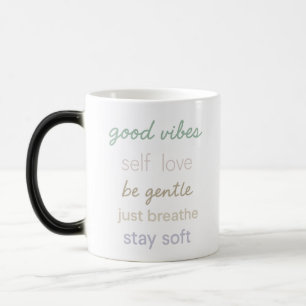 Mug Magique Citations positives Pastel - Good Vibes Self Love 