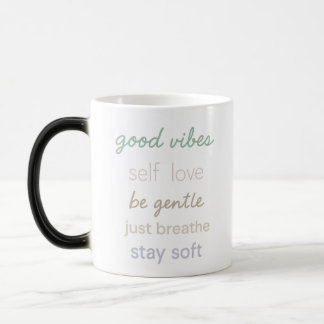Mug Magique Citations positives Pastel - Good Vibes Self Love 