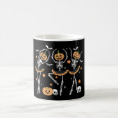 Mug Magique Citrouille de ballet Squelette effrayant Halloween (Centre)