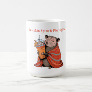 Mug Magique Citrouille Épicée & Faire le Mort Opossum Drôle d'