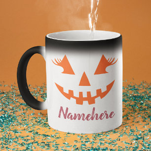 Mug Magique Citrouille personnalisée Jack O Lantern Halloween