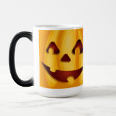 Mug Magique Citrouille sculpté souriant design Halloween (Gauche)