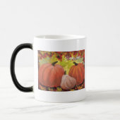 Mug Magique Citrouilles de Thanksgiving #1 Automne Feuilles d' (Gauche)