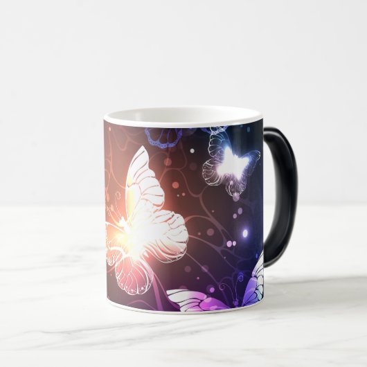Mug Magique Clowing Night Butterflies (Devant droit)
