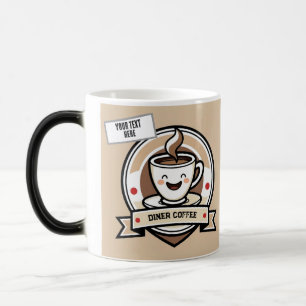 Mug Magique Club de café dessin animé – Amoureux du café perso