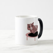 Mug Magique Cochons d'Inde mignons en train de faire de l'exer (Devant droit)