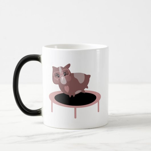 Mug Magique Cochons d'Inde mignons en train de faire de l'exer (Gauche)