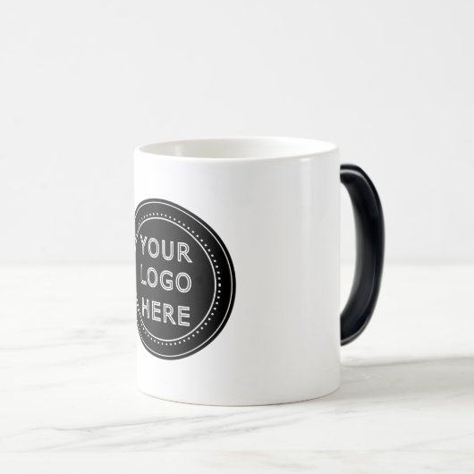 Mug Magique Code QR noir élégant et élégant (Devant droit)
