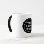 Mug Magique Code QR noir élégant et élégant (Devant gauche)