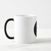 Mug Magique Code QR noir élégant et élégant (Gauche)