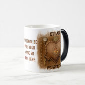 Mug Magique Coeur Steampunk personnalisé (Devant droit)