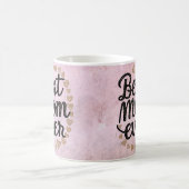 Mug Magique Cœurs Dorés Script Tendance Meilleure Maman Jamais (Centre)