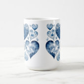 Mug Magique Coeurs en Delft Blue (Centre)