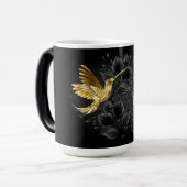 Mug Magique Colibri noir et or (Devant gauche)