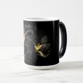 Mug Magique Colibri noir et or (Devant droit)