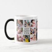 Mug Magique Collage photo moderne| Meilleur papa (Gauche)