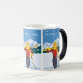 Mug Magique Colombie-Britannique Ski Adventure : Canada Travel (Devant droit)